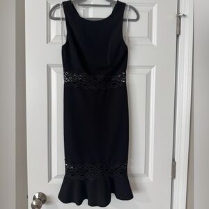 Lulu's Black Sleeveless Sheath Midi Dress